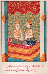 Mahajanaka Jataka (Gravur, ca. 1910)