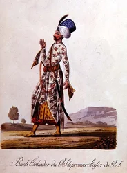 Sultan, aus einem Album türkischer Kostüme, Ende des 18. Jahrhunderts