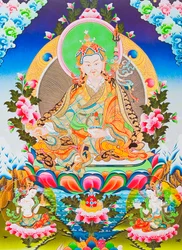 Bildnis von Padmasambhava, dem vergöttlichten Apostel des tibetischen Tantrismus