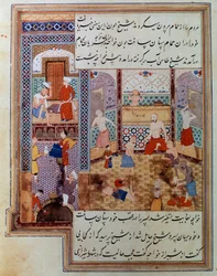 Gruppe von Männern in einem Hammam