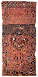 Medallion-Teppich, wahrscheinlich persisches Kurdistan, spätes 17. oder frühes 18. Jahrhundert