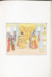 Die Hochzeitszeremonie von Michael I. von Russland