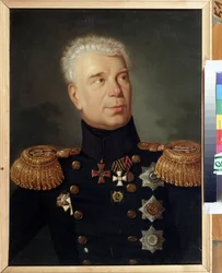 Porträt des Entdeckers Admiral Iwan (Adam) Krusenstern (1770-1846)