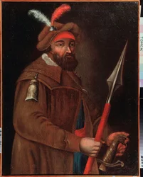 Porträt des Kosakenführers Yermak Timofeyevich