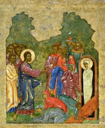 Die Auferweckung des Lazarus, Nowgoroder Schule