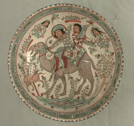 Schale mit einer Jagdszene aus der Geschichte von Bahram Gur und Azadeh