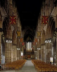 Gotische Kunst: Ansicht des Inneren der Kathedrale von Glasgow