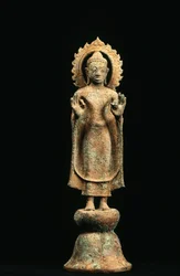 Buddha, Davaravati-Periode (Bronze)