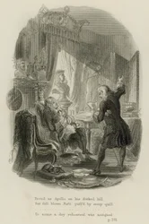 Szene aus Epistel an Doktor Arbuthnot, von Alexander Pope (Gravur)