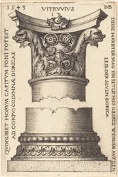Kapital und Basis einer Säule