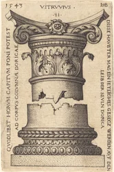 Kapitell und Basis einer Säule