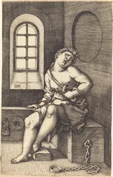 Cleopatra sitzt