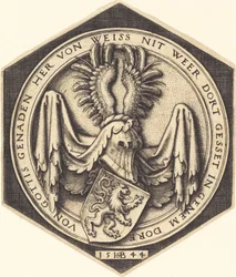 Wappen mit einem Löwen