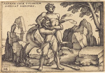 Herkules tötet Antäus