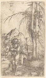 Heiliger Hieronymus in einer Landschaft