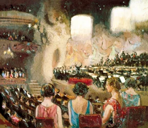 Das Orchester von Pau Casals im Palau de la Música Catalana in Barcelona, 20. Jahrhundert