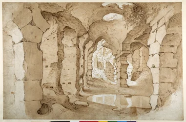 Innerhalb der Ruinen des Kolosseums