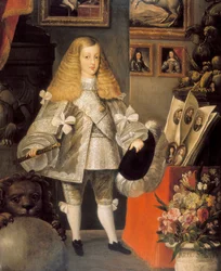 Porträt von Karl II. von Spanien (1661-1700) als Kind (Detail)