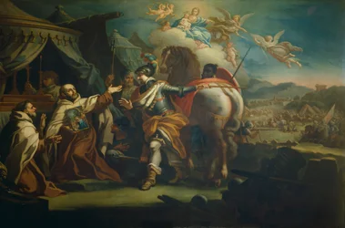 Übergabe des verehrten Bildes Unserer Lieben Frau vom Sieg an Pater Domenico di Gesu Maria