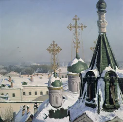 Blick aus einem Fenster der Moskauer Malschule, 1878