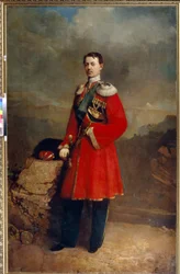 Porträt des Großfürsten Nikolai Alexandrowitsch von Russland