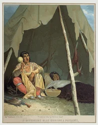 Indianischer Schamane, ca. 1850