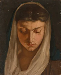 Frau mit Kopftuch