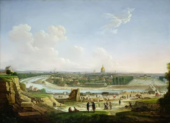 Gesamtansicht von Paris vom Chaillot-Hügel, 1818