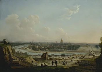 Gesamtansicht von Paris, von der Anhöhe von Chaillot, 1818