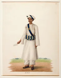 Harkarah mit einem Brief, um 1846
