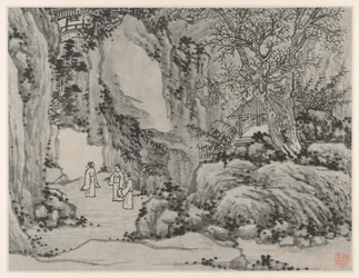 Zwölf Ansichten des Tigerhügels, Suzhou: Die Schwertquelle, Tigerhügel, nach 1490