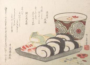 Sushi Essigfisch und Reis