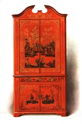 Roter Lackschrank, 1907-1908