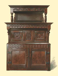 Tridarn, Eichengerichtsschrank, 1904