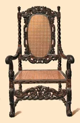 Walnussstuhl, 1905