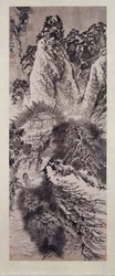 Sechsunddreißig Gipfel des Mount Huang erinnert, ca. 1705