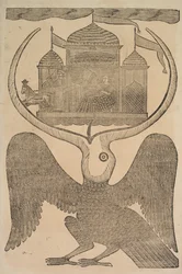 Jatayu (Ramas mythischer Vogel) hindert Ravanans Streitwagen und versucht die Entführung von Sita zu verhindern