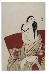 Büste des Kabuki-Schauspielers Ichikawa Danzo IV in der Rolle als Fuwa Banzaemon