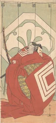 Ichikawa Danjuro V in einer Shibaraku-Rolle