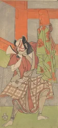 Der vierte Ichikawa Danjuro in der Rolle von Yahei-byoe Munekiyo