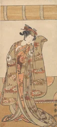 Der vierte Iwai Hanshiro als Frau, 1773 oder 1774