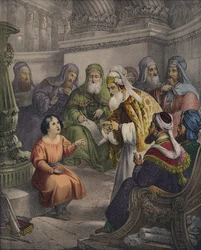 Christus mit den Gelehrten im Tempel