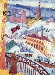 Blick auf Slussen