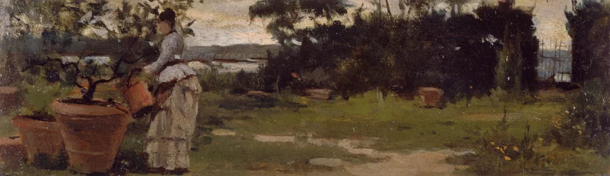 Garten in Bellariva, um 1884