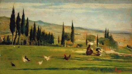 Landschaft um die Stadt Gabbro, ca. 1889-90