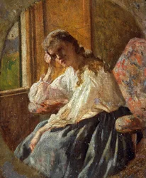 Studie einer weiblichen Figur (Detail des Triptychons)