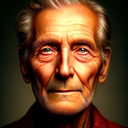 Georg-"KI-geformte Lebensjahre: Porträts der Zeitlosigkeit"