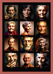 KI-geformte Lebensjahre: Porträts der Zeitlosigkeit