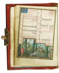 Folio aus einem Miniatur-Stundenbuch, Gebrauch von Rom, Brügge