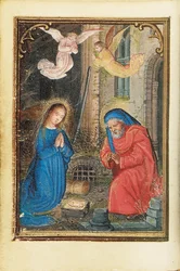 Folio aus einem Miniatur-Stundenbuch, Gebrauch von Rom, Brügge (1530-35)